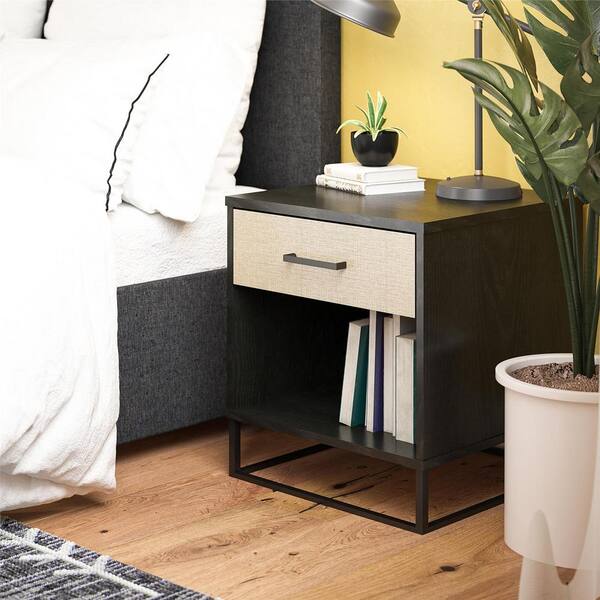 black oak night stand