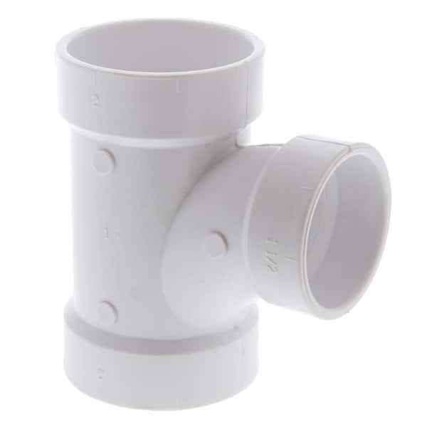 NIBCO 2 in. x 2 in. x 1-1/2 in. PVC DWV All Hub Sanitary Reducing Tee