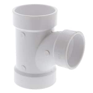 NIBCO 2 in. x 1-1/2 in. x 1-1/2 in. PVC All Hub Sanitary Tee ...