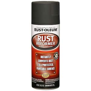 10.25 oz. Rust Reformer Flat Black Spray Paint (6-Pack)