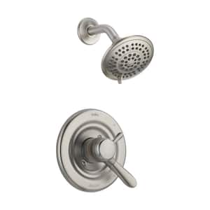 Lahara 1-Handle Wall Mount Shower Only Faucet Trim Kit in Stainless (Valve Not Included)