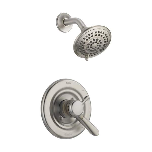 Delta Lahara 1-Handle Wall Mount Shower Only Faucet Trim Kit in Stainless (Valve Not Included)