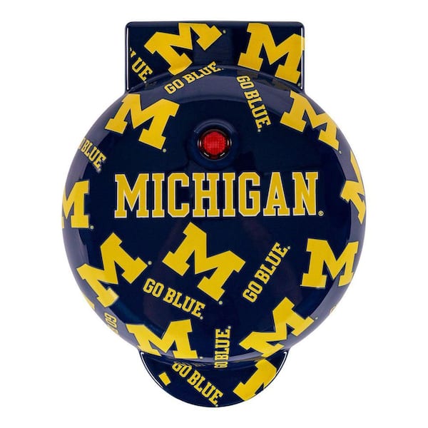 550 watt Michigan Wolverines Mini Blue American Waffle Maker