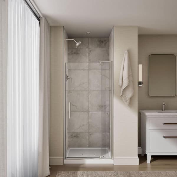 KOHLER Echelon 36 in. W x 70 in. H Frameless Pivot Shower Door in