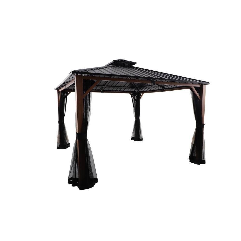 Reviews for Hampton Bay Lorston 12 ft. x 12 ft. Hard Top Gazebo with