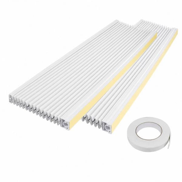 2 Pack Double Layer Self-Adhesive Window AC Side Panel Kit, Windproof Dustproof, All Season Energy Saving Insulation