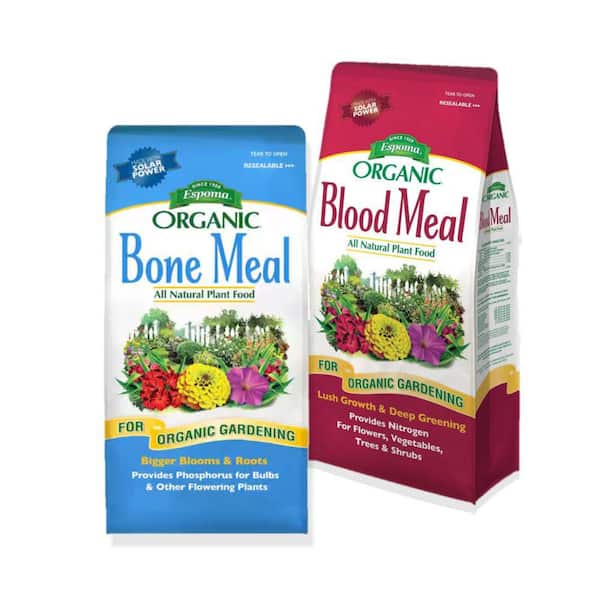 4 lbs. Organic Bone Meal and 3 lbs. All-Purpose Blood Meal Dry Plant Food Combo