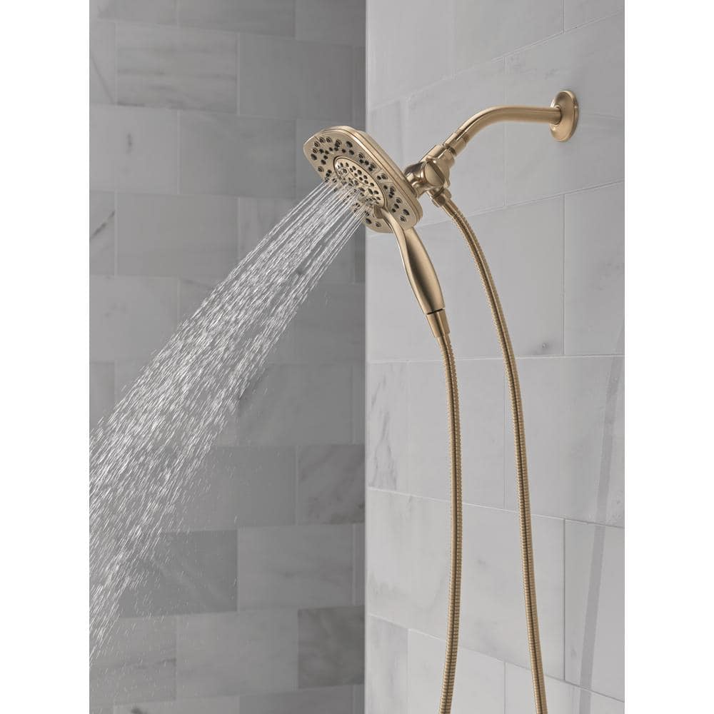 Champagne Bronze Dual Shower Head with Handheld Spray
