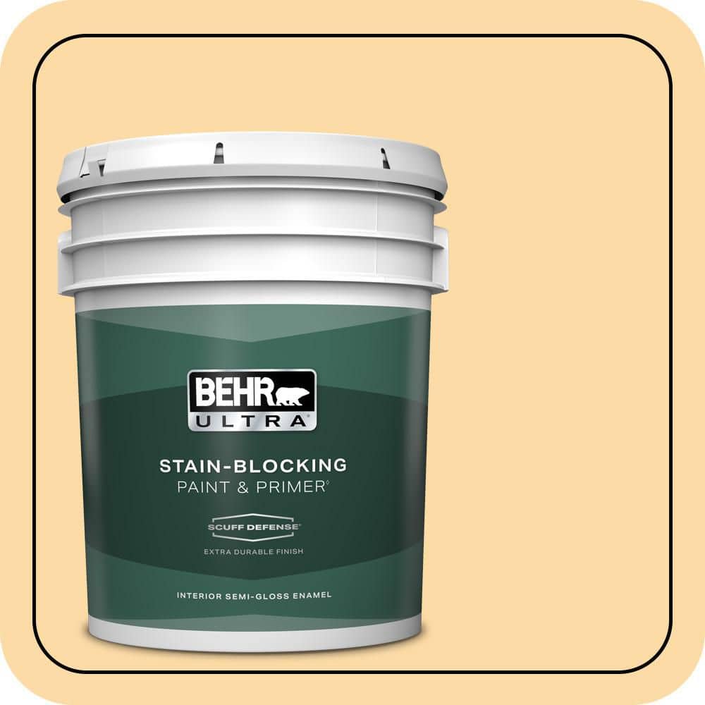 5 gal. #M290-3 Corn Stalk Extra Durable Semi-Gloss Enamel Interior Paint & Primer price history on PriceWatchPro