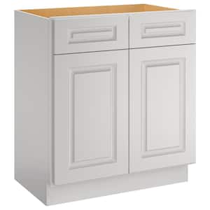 Newport 30-in W X 21-in D X 34.5-in H in Raised PanelDove Plywood Ready to Assemble Floor Vanity Base Kitchen Cabinet