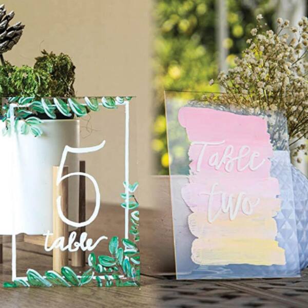 Glass Painting DIY Cricut Etching Pack of 15 Wedding Signs Thick 0.04 Plexiglass Sheets for Picture Frame Replacement Glass OAPRIRE Clear Acrylic Sheets 5 x 7 with Acrylic Markers Craft 
