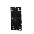 Plastic Mailbox Mounting Board, Black