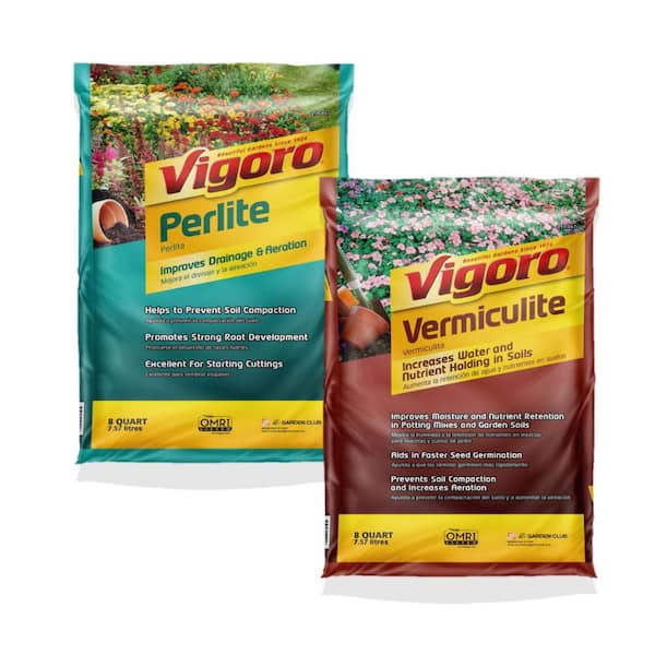 8 Qt. Organic Perlite and 8 Qt. Organic Vermiculite Soil Amendment Combo