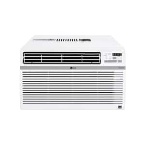 18,000 BTU 230/208V Window Air Conditioner Cools 1000 sq. ft. with Wi-Fi, Remote and in White