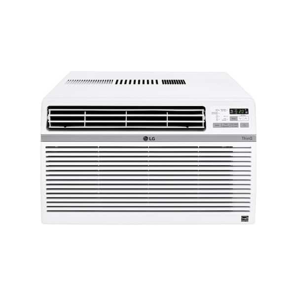 LG 18,000 BTU 230/208V Window Air Conditioner Cools 1000 sq. ft. with Wi-Fi, Remote and in White