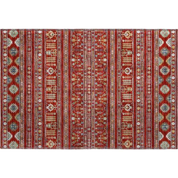 Mayfield Premium Machine Washable Abstract AMF2244 Red 2 ft. x 3 ft. Accent Rug