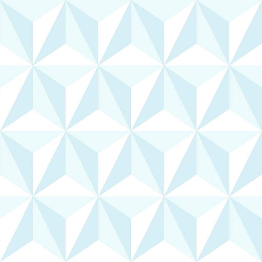 Blue Adella Geometric Matte Paper Non-Pasted Wallpaper Roll price history on PriceWatchPro