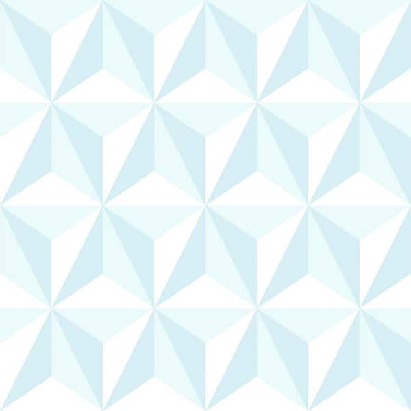 Chesapeake Blue Adella Geometric Matte Non-Pasted Wallpaper Sample