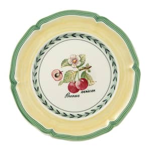 French Garden Multi Color Valance Cherry Bread and Butter Porcelain Plate