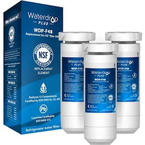 Plus XWF Refrigerator Water Filter, Replacement for GE XWF, NSF 401&53&42 Certified, Reducing PFAS, 3 Filters