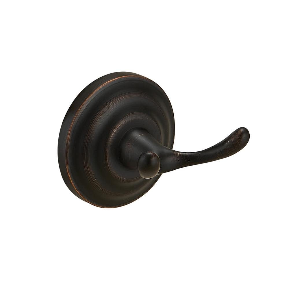 BWE Zinc Traditional Bathroom J-Hook Double Robe/Towel Hook in Oil Rubbed  Bronze TH001-ORB - The Home Depot
