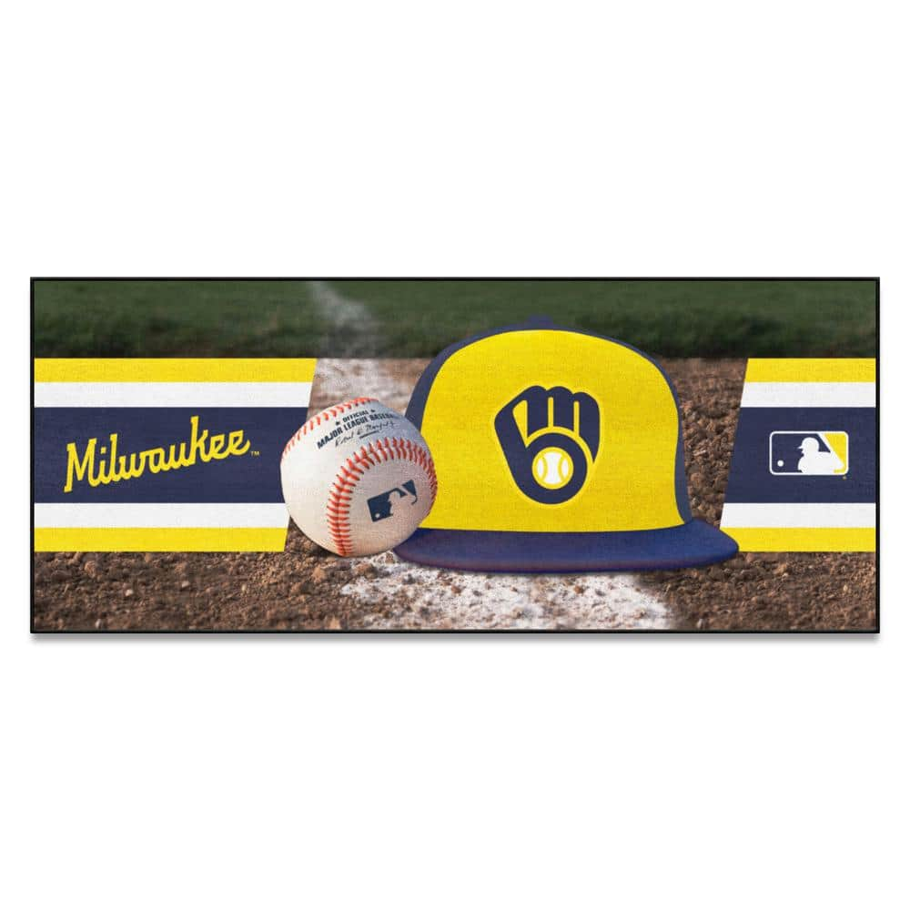 FANMATS MLB Milwaukee Brewers Blue 2 ft. x 3 ft. Area Rug 16840 - The Home  Depot