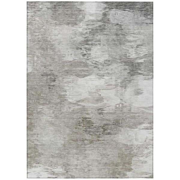 Addison Rugs Chantille ACN597 Beige 5 ft. x 7 ft. 6 in. Machine Washable Indoor/Outdoor Geometric Area Rug