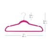 OSTO Pink Velvet Hangers 50-Pack OV-126-50-PK-H - The Home Depot