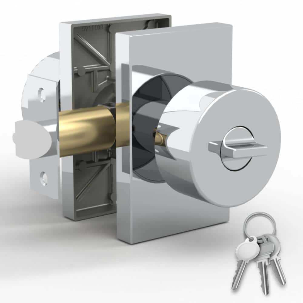 Laura Entry Door Handles - 1 Pack Reversible Silver Door Handles - Polished Chrome price history on PriceWatchPro