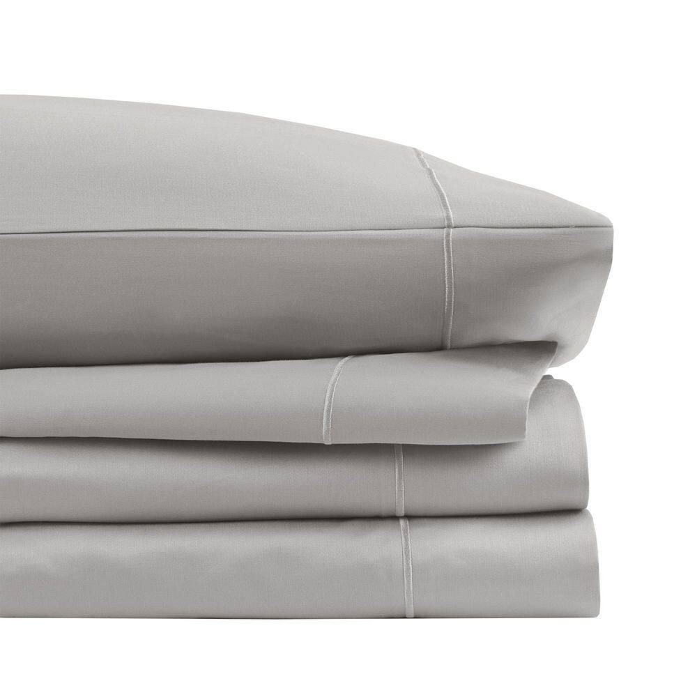 Light Grey King Size Cotton Sheet Set