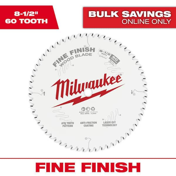 Milwaukee 8-1/2 in. x 60-Tooth Fine Finish Circular Saw Blade