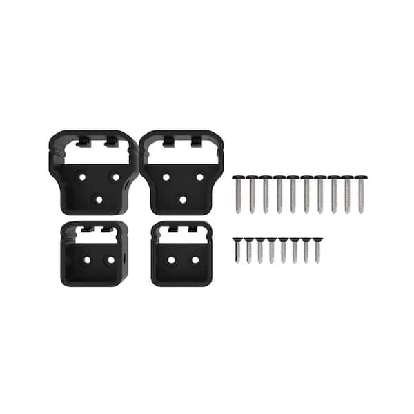 NewTechWood Allure Aluminum Preassembled Rail Bracket in Black
