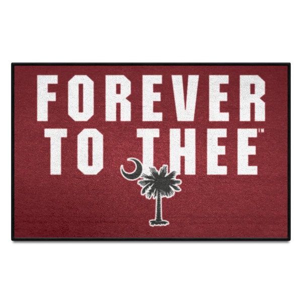 FANMATS South Carolina Maroon 19 in. x 30 in. Starter Mat Accent Rug