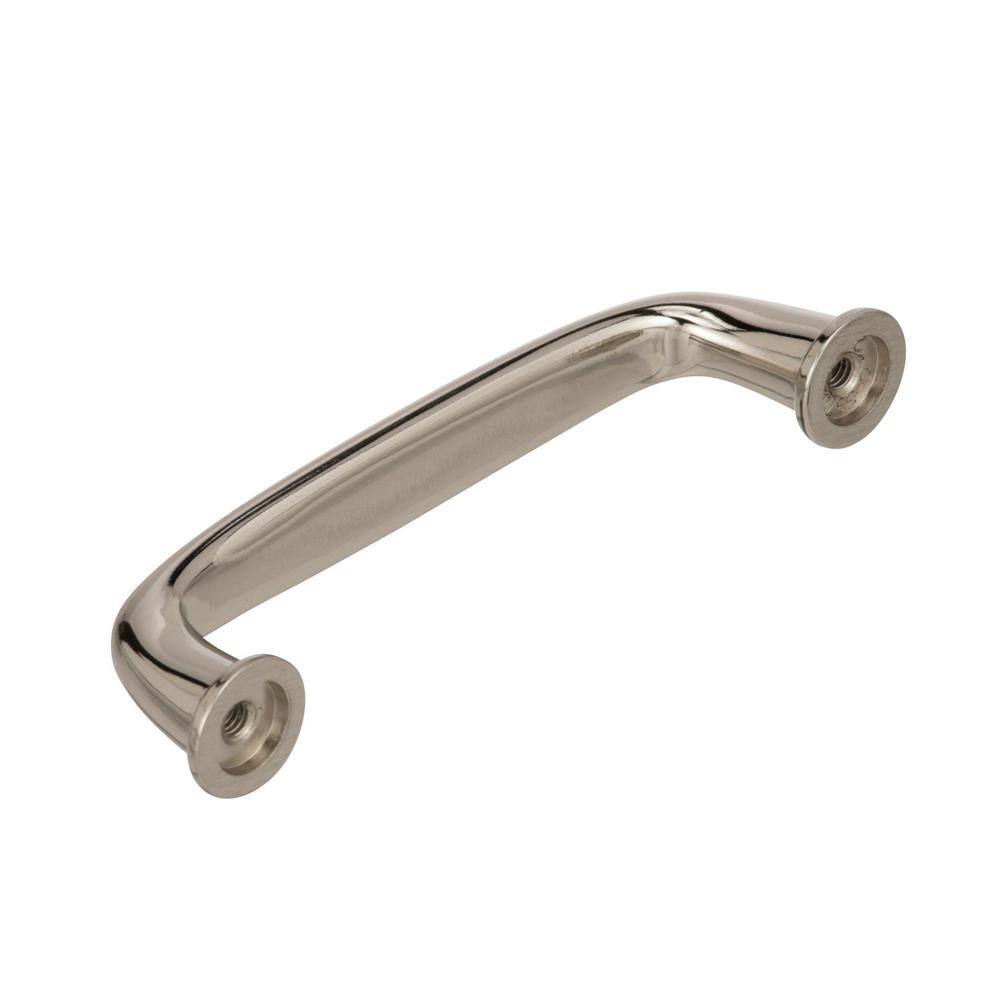 Polished Nickel 3-3/4" Modern Cabinet Bar Pull