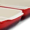 Crock-Pot Artisan 4 Qt. Red Stoneware Bake Pan 985112845M - The Home Depot