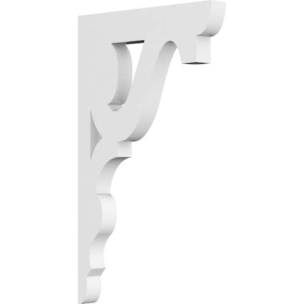 Ekena Millwork 5/8 in. W x 9 in. H x 5-1/2 in. D PVC Robin Bracket