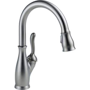 Leland Single-Handle Pull-Down Sprayer Kitchen Faucet w/ShieldSpray and MagnaTite Docking in Arctic Stainless