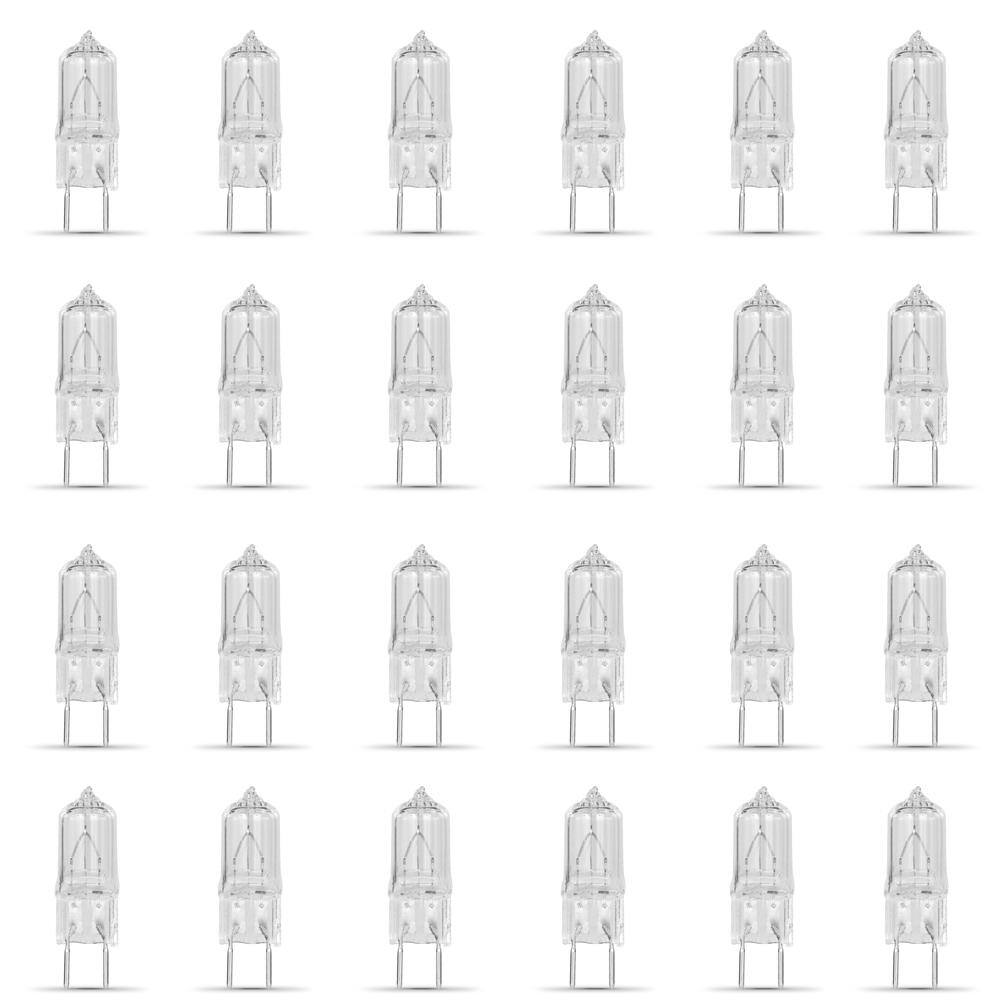 20-Watt Bright White (2700K) T4 GY8.6 Bi-Pin Base Dimmable Halogen Light Bulb (24-Pack) price history on PriceWatchPro