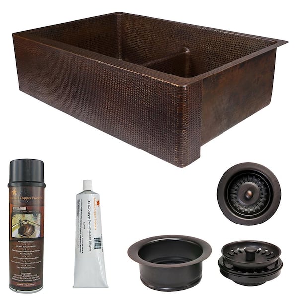 https://images.thdstatic.com/productImages/337745eb-a16c-4c81-841d-d69f1617dc69/svn/oil-rubbed-bronze-premier-copper-products-farmhouse-kitchen-sinks-ksp3-ka50db33229-sd5-c3_600.jpg