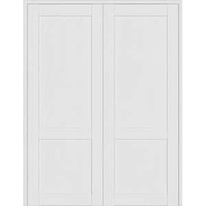 Belldinni 2 Panel Shaker 36 in. x 96 in. Both Active Bianco Noble Wood ...