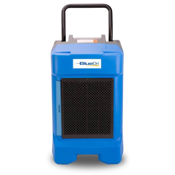 BlueDri 225-Pint Commercial Dehumidifier in Blue for Water Damage Restoration Mold Remediation