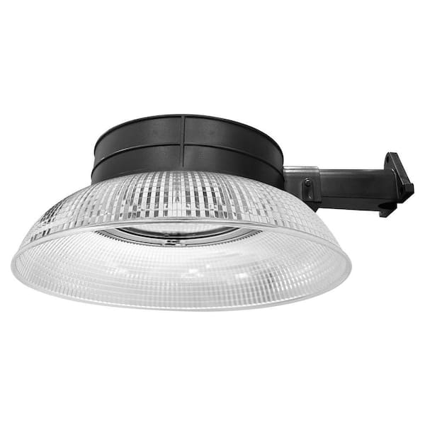 4000LM 5000K Black Solar Integrated LED Area Light with Motion Sensor