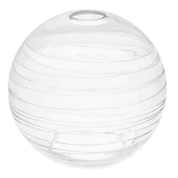 PRIVATE BRAND UNBRANDED 2-1 in./4 in. LG Textured Glass Globe