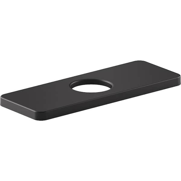 KOHLER Parallel 0.833 x 6.375 in. L x 2.375 in. W Brass Escutcheon in Matte Black