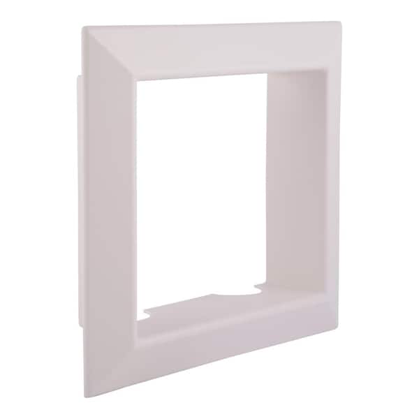 Washing Machine Outlet Box Face Plate in White (10-Pack)