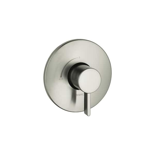 Hansgrohe Metris S 1-Handle Pressure Balance Valve Trim Kit in Brushed Nickel (Valve Not Included)