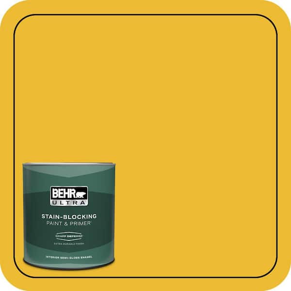 BEHR ULTRA 1 qt. #T11-11 Lizard Breath Extra Durable Semi-Gloss Enamel Interior Paint & Primer