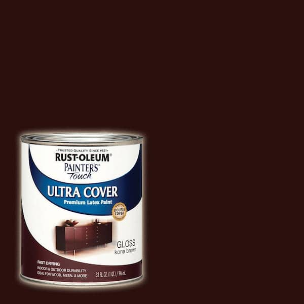 Rust-Oleum Painter's Touch 32 oz. Ultra Cover Gloss Kona Brown General Purpose Paint