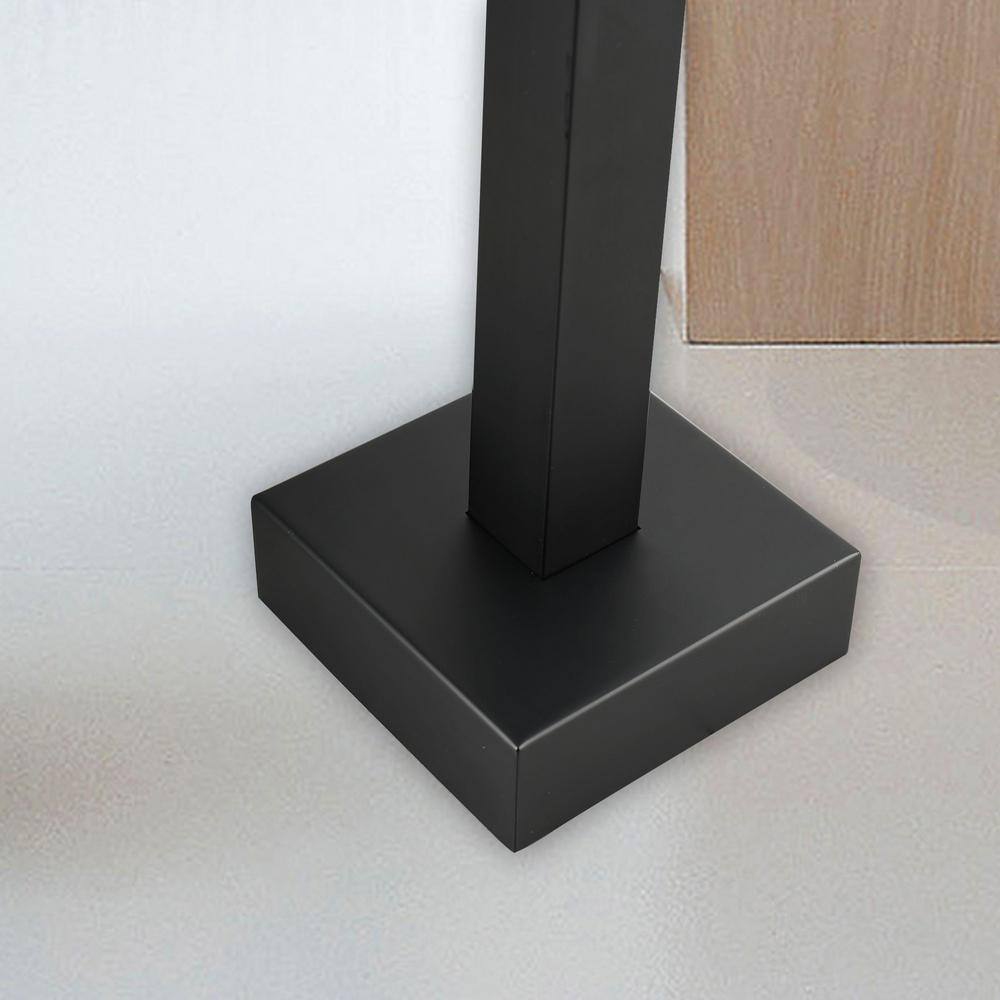 Matte Black Freestanding Floor Mount Tub Faucet with Hand Shower