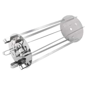 Rotating Skewer Stainless Steel System Grilling Set, Replacement Grill Part Fits for Any Rotisserie Grill